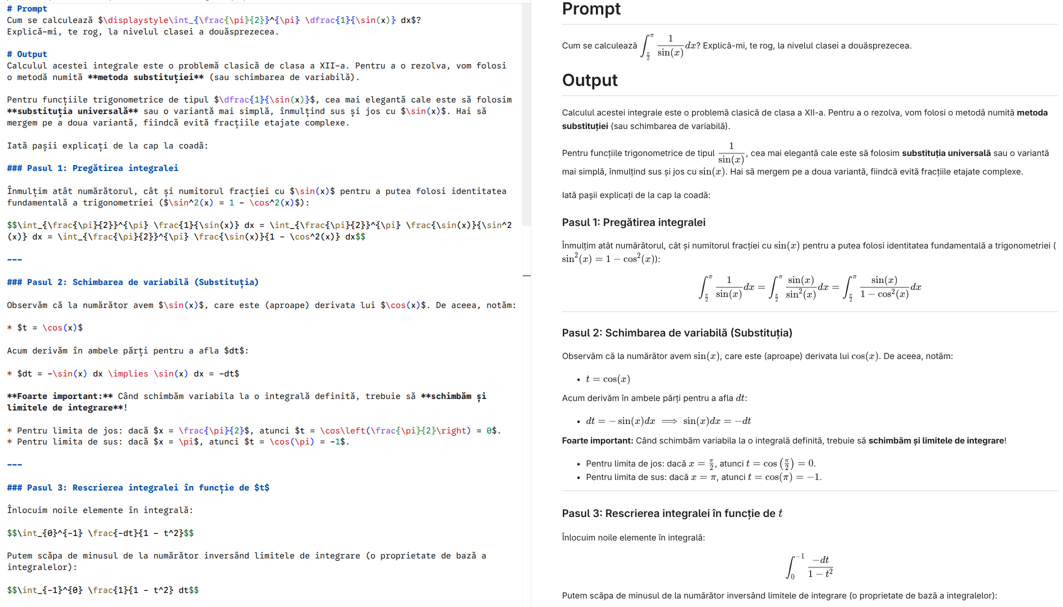 Exemplu Markdown și LaTeX